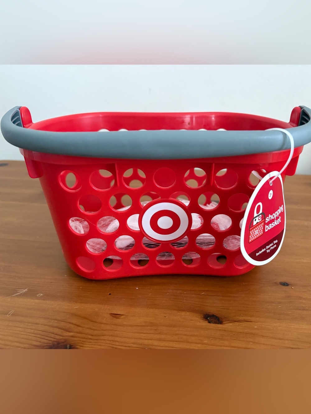Target Red Mini Shopping Basket with Gray Handle